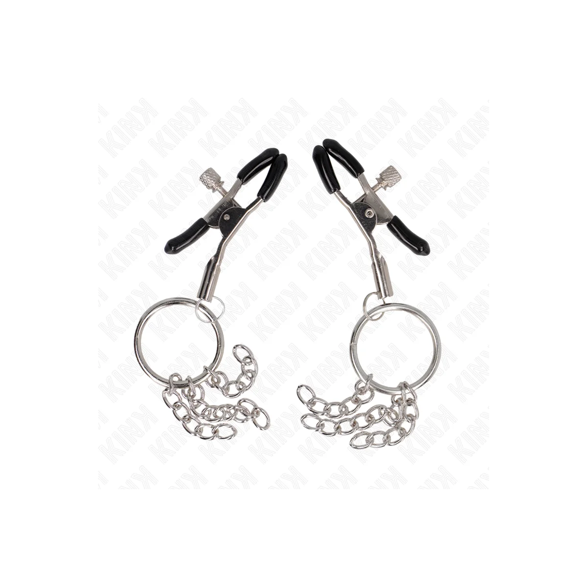 O-Ring Nippelklemme und Kleine Kette Silber 6 cm von Kink Nipple Grip kaufen | Fesselliebe