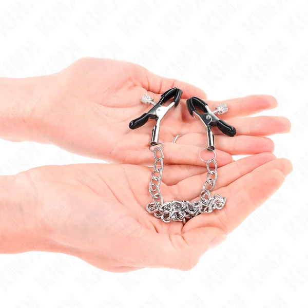 Dünne Kettennippelklammern 30 cm von Kink Nipple Grip kaufen | Fesselliebe