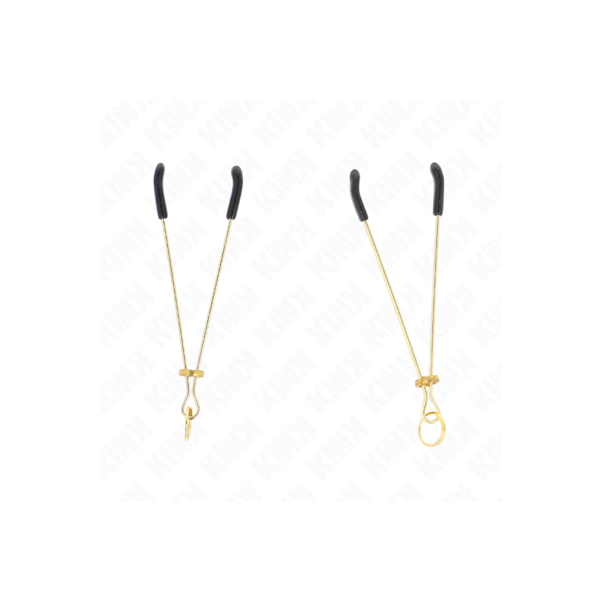 Dünne Nippelklemmen Gold 7 cm von Kink Nipple Grip kaufen | Fesselliebe