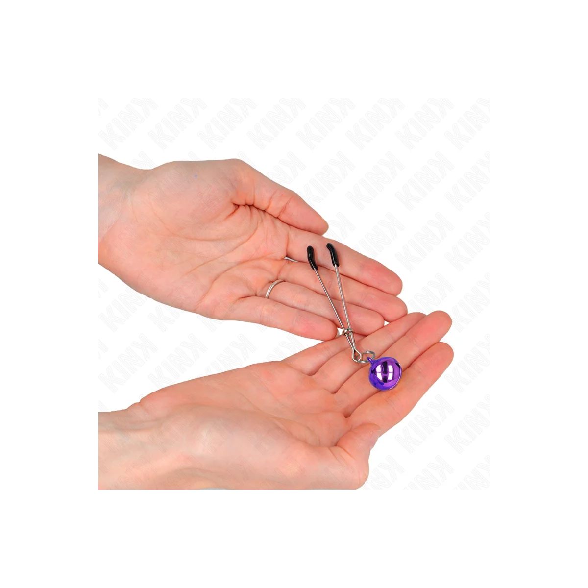 Dünne Glocken-Nippelklammern Lila 7 cm von Kink Nipple Grip kaufen | Fesselliebe