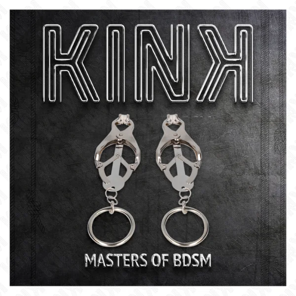 O-Ring Japanische Kleeblatt-Nippelklammern Silber von Kink Nipple Grip kaufen | Fesselliebe