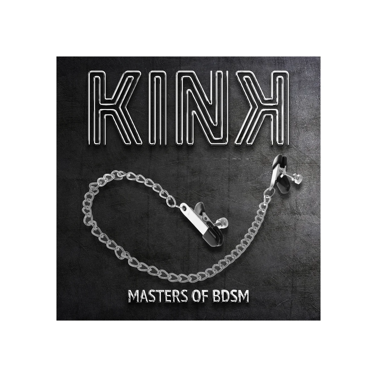 FLACHE KETTE NIPPELKLEMMEN SILBER 34 CM VON KINK NIPPLE GRIP