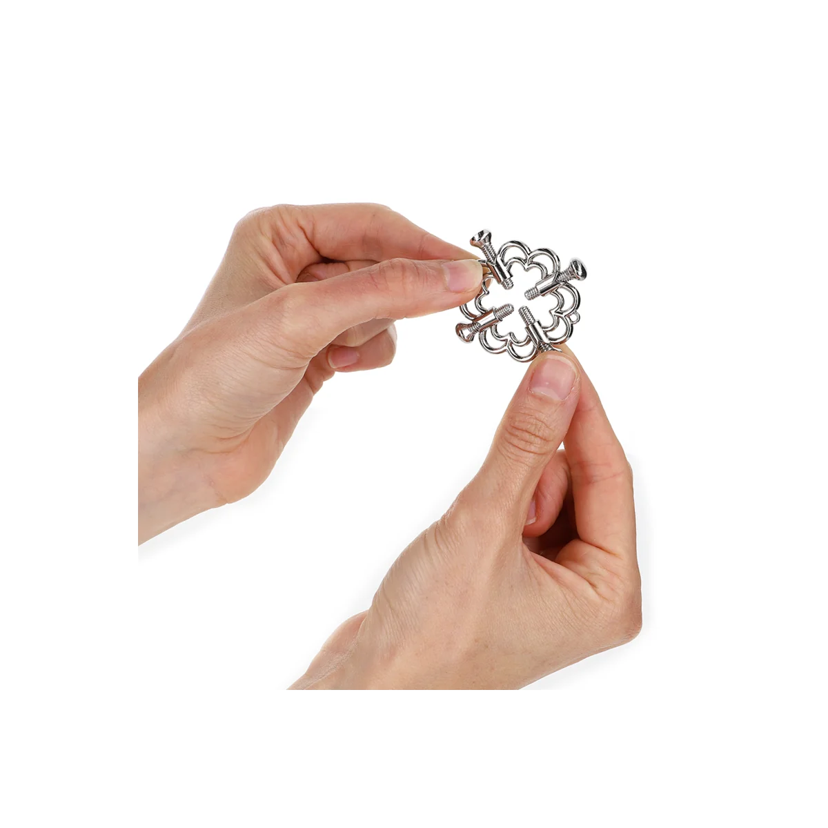 Metallische Blumen-Nippelklammern von Kink Nipple Grip kaufen | Fesselliebe