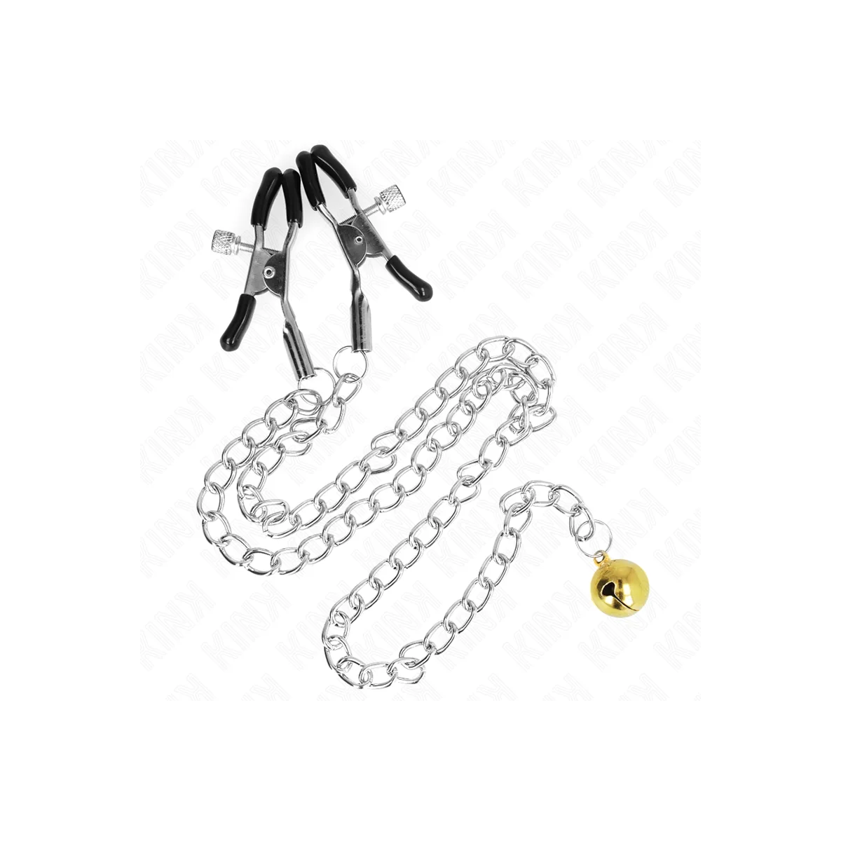 Kettennippelklammern mit Glocke 30 cm von Kink Nipple Grip kaufen | Fesselliebe