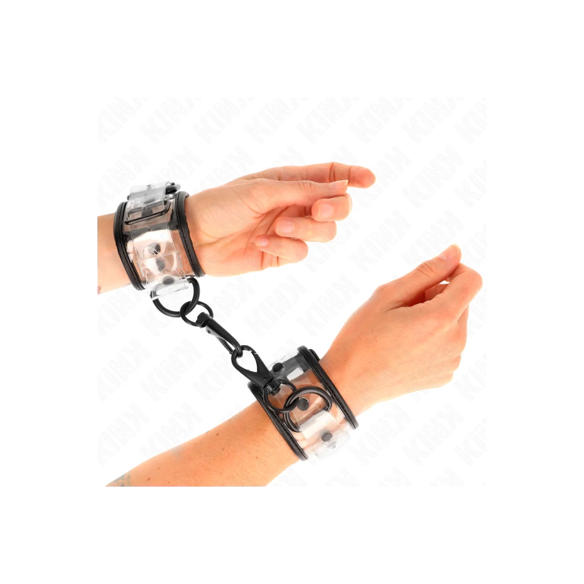 Transparent Handgelenkmanschetten Verstellbar 18-30 cm X 5,5 cm von Kink Wrist Restraint kaufen | Fesselliebe