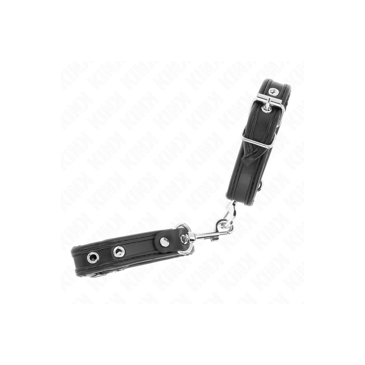 Mini-Armbänder Schwarz mit Nieten Verstellbar 16-22 cm X 2 cm von Kink Wrist Restraint kaufen | Fesselliebe