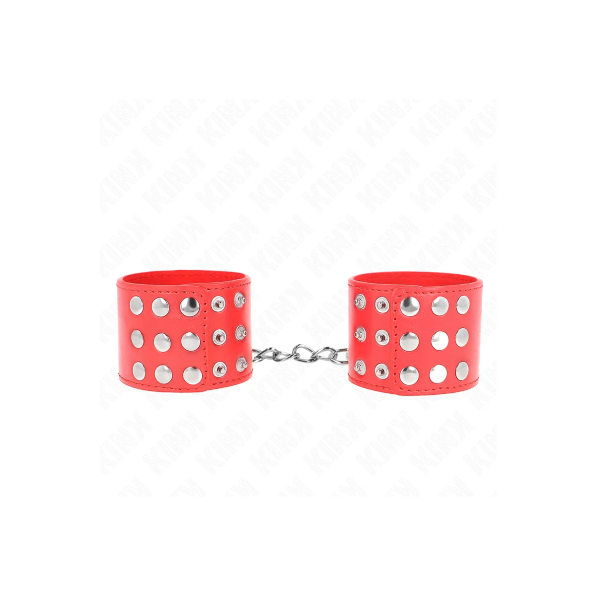 Handgelenkfesseln mit Druckverschluss Rot Verstellbar 19-24 cm X 5,5 cm von Kink Wrist Restraint kaufen | Fesselliebe