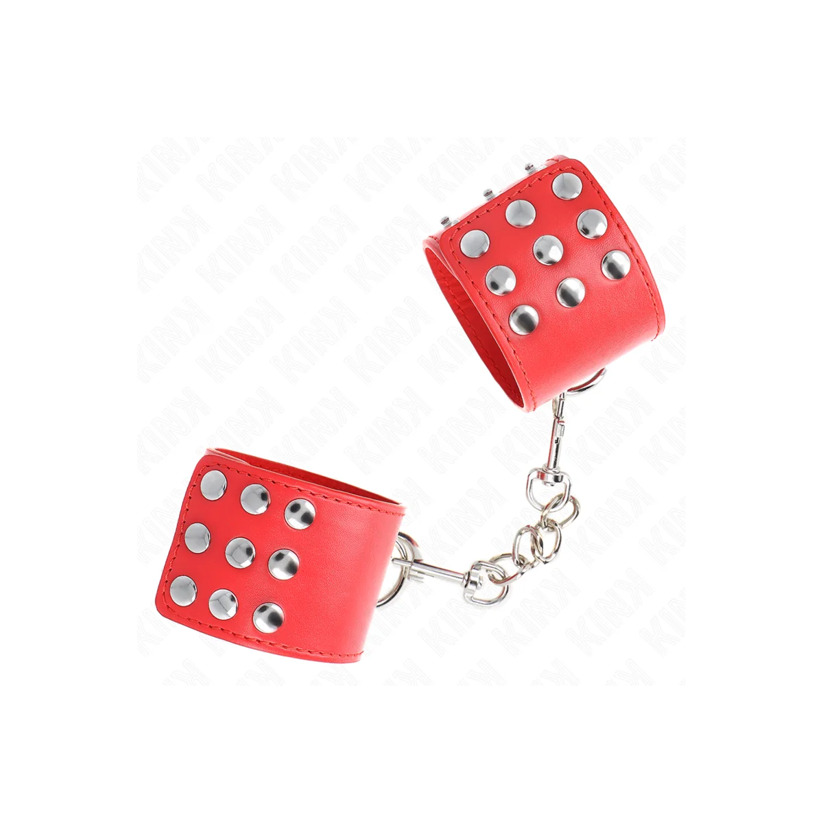 Handgelenkfesseln mit Druckverschluss Rot Verstellbar 19-24 cm X 5,5 cm von Kink Wrist Restraint kaufen | Fesselliebe