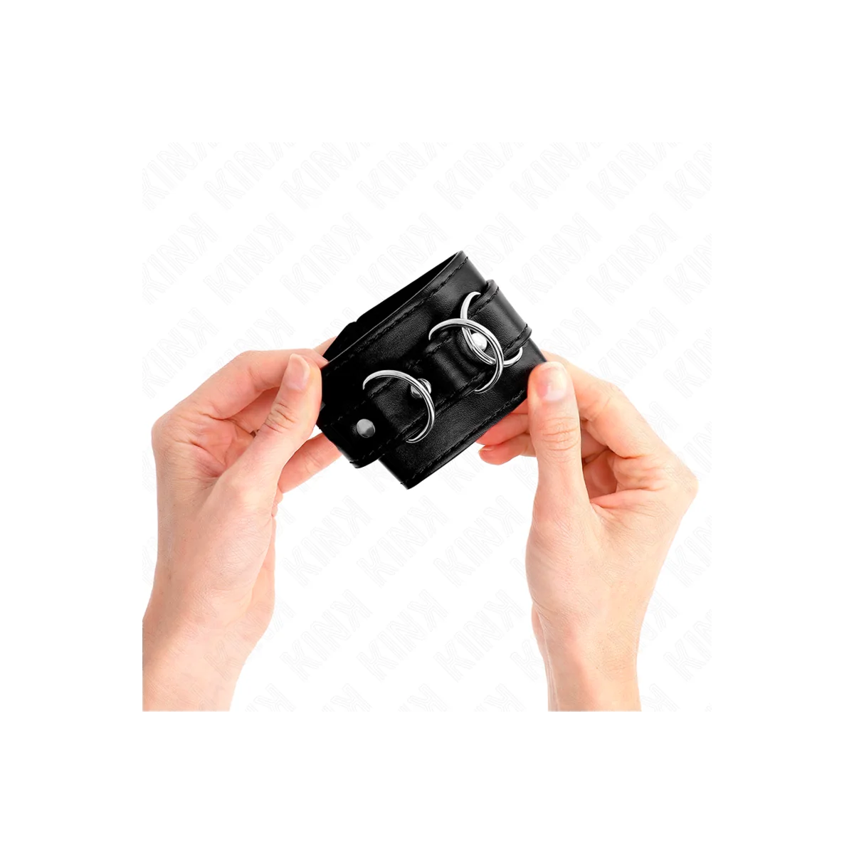 D-Ring Handgelenkfesseln Verstellbar Schwarz 17,5-25 cm X 6 cm von Kink Wrist Restraint kaufen | Fesselliebe