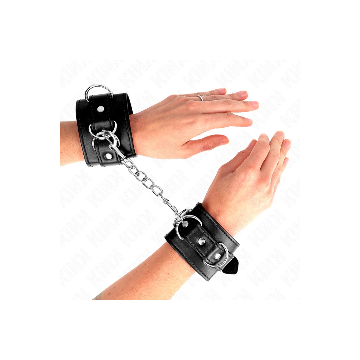 D-Ring Handgelenkfesseln Verstellbar Schwarz 17,5-25 cm X 6 cm von Kink Wrist Restraint kaufen | Fesselliebe