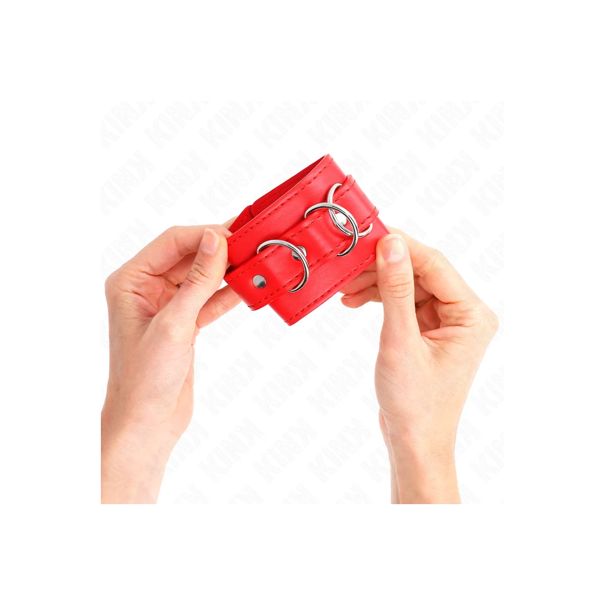 D-Ring Handgelenkfesseln Verstellbar Rot 17,5-25 cm X 6 cm von Kink Wrist Restraint kaufen | Fesselliebe