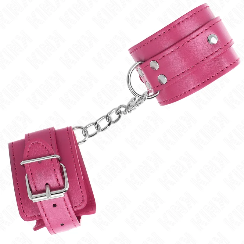 D-Ring Handgelenkfesseln Verstellbar Rosa 17,5-25 cm X 6 cm von Kink Wrist Restraint kaufen | Fesselliebe 2