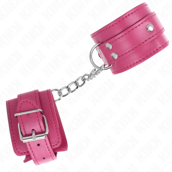 D-Ring Handgelenkfesseln Verstellbar Rosa 17,5-25 cm X 6 cm von Kink Wrist Restraint kaufen | Fesselliebe