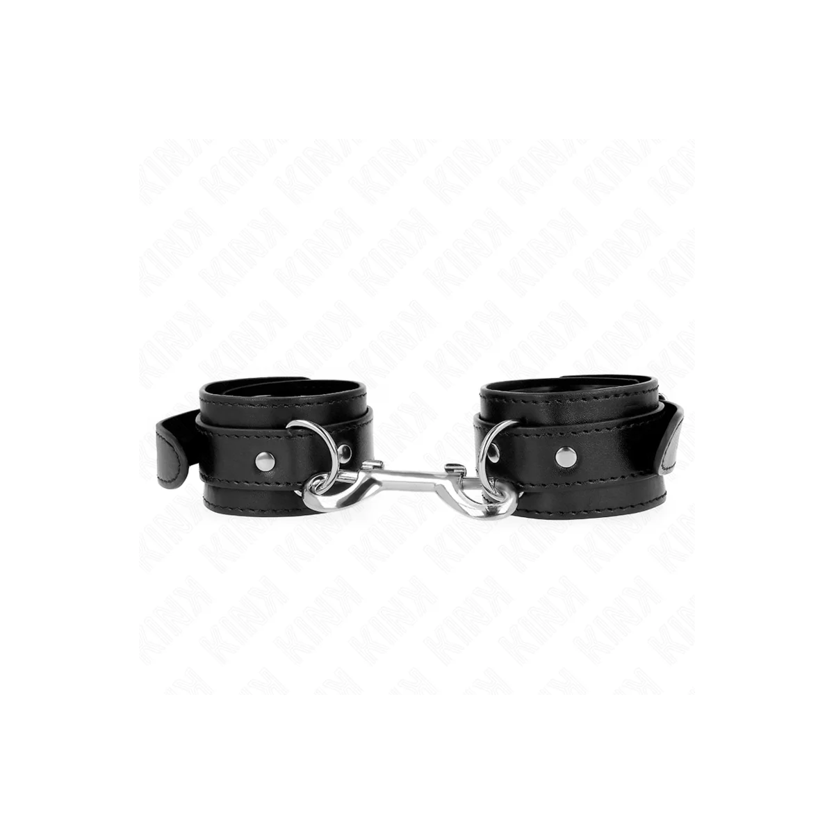 Handgelenkfesseln - Einzelne Nietenreihe Schwarz Verstellbar 17-28 cm X 5 cm von Kink Wrist Restraint kaufen | Fesselliebe