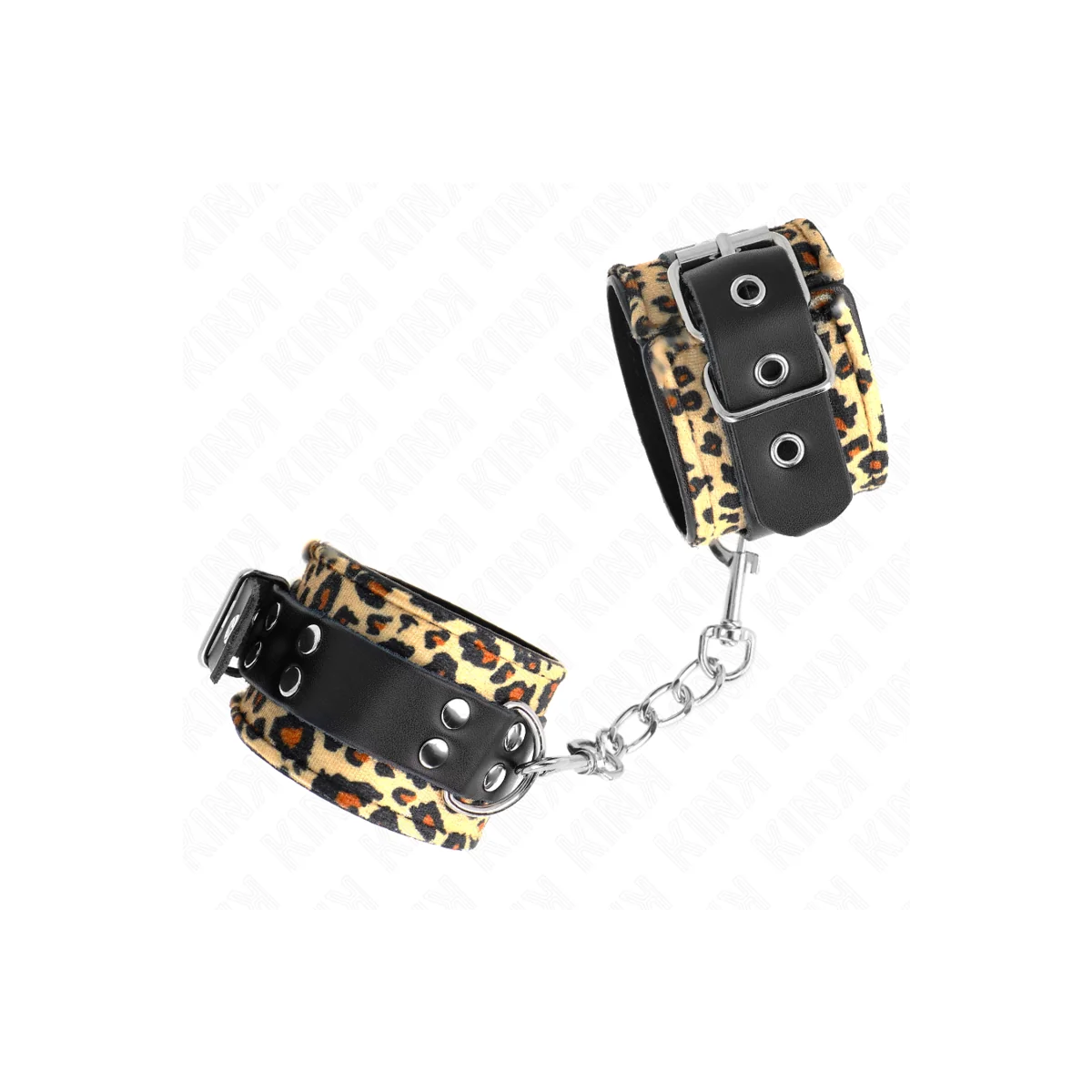 Leopard Handgelenkfessel aus Echtleder, Verstellbar 18-29 cm X 5,5 cm von Kink Wrist Restraint kaufen | Fesselliebe