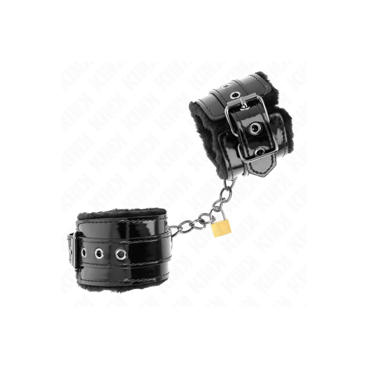 Leichte Handgelenksfesseln mit Kupferschloss, Verstellbar 17-29 cm X 5,5 cm von Kink Wrist Restraint kaufen | Fesselliebe