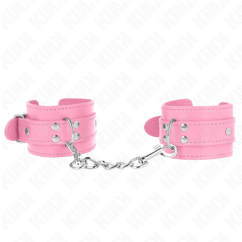 Einfache Handgelenksfesseln Rosa Verstellbar 20-23 cm X 5,5 cm von Kink Wrist Restraint kaufen | Fesselliebe