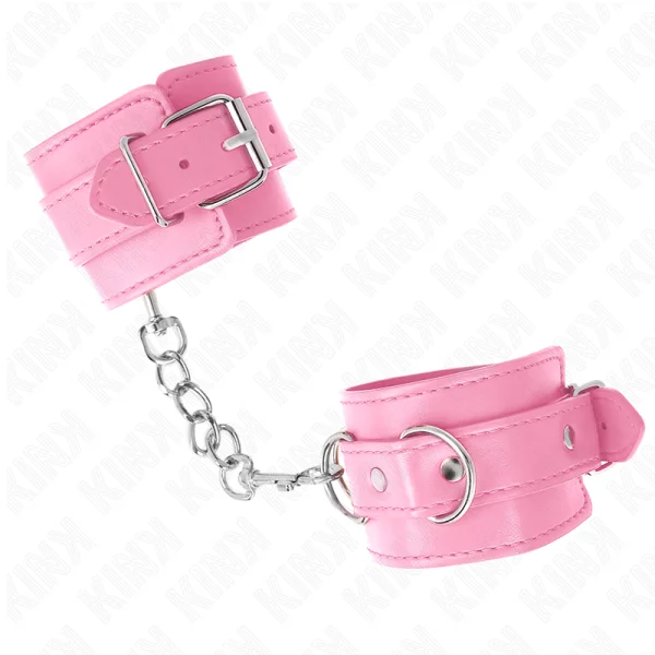 Einfache Handgelenksfesseln Rosa Verstellbar 20-23 cm X 5,5 cm von Kink Wrist Restraint kaufen | Fesselliebe