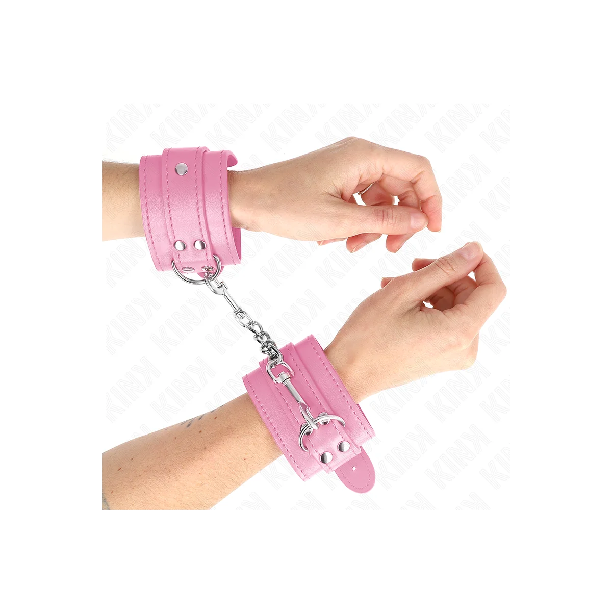 Einfache Handgelenksfesseln Rosa Verstellbar 20-23 cm X 5,5 cm von Kink Wrist Restraint kaufen | Fesselliebe