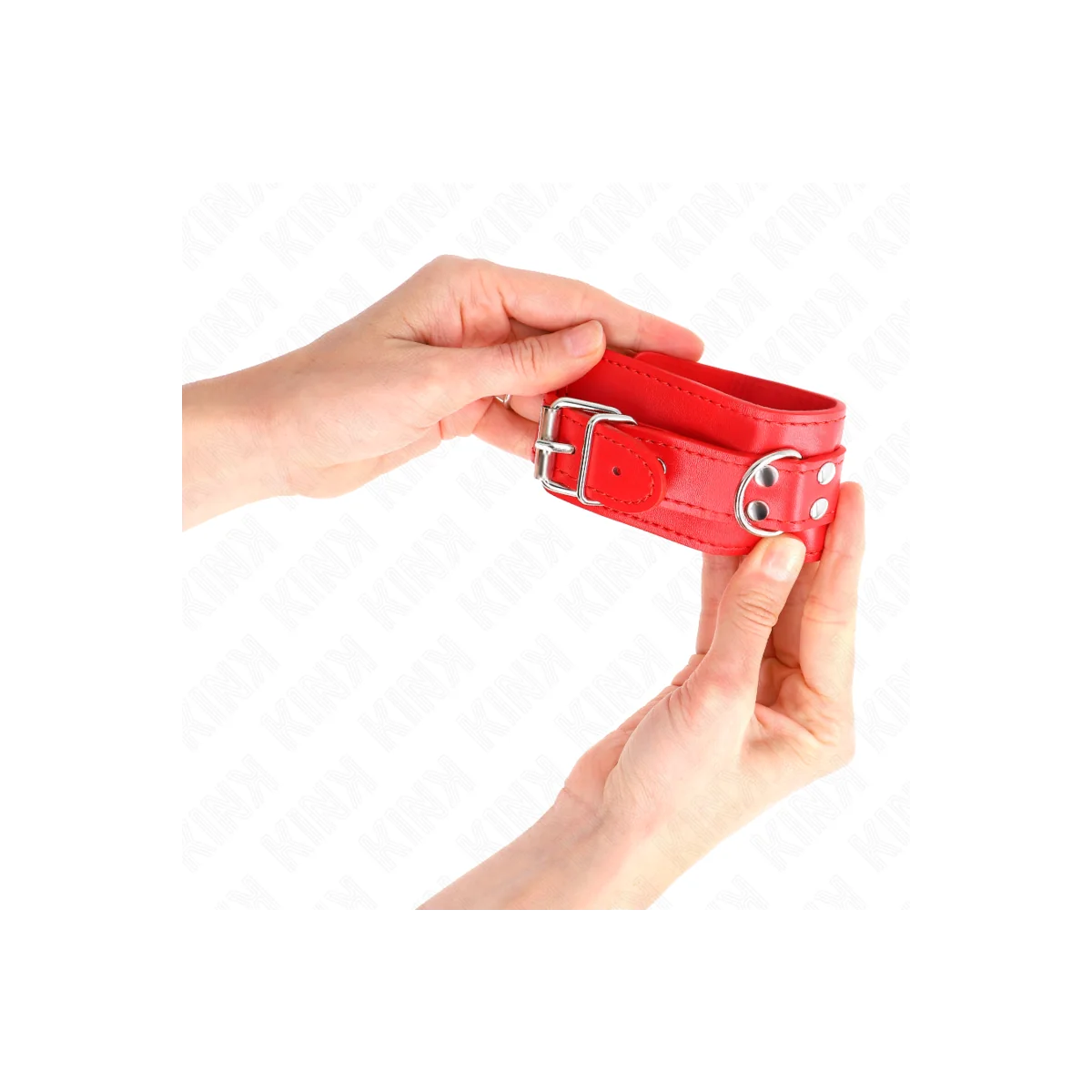 Einfache Handgelenksfesseln Rot Verstellbar 20-23 cm X 5,5 cm von Kink Wrist Restraint kaufen | Fesselliebe