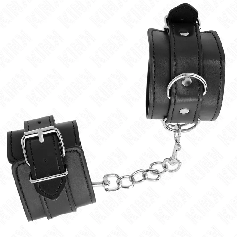 Einfache Handgelenksfesseln Schwarz Verstellbar 20-23 cm X 5,5 cm von Kink Wrist Restraint kaufen | Fesselliebe 2
