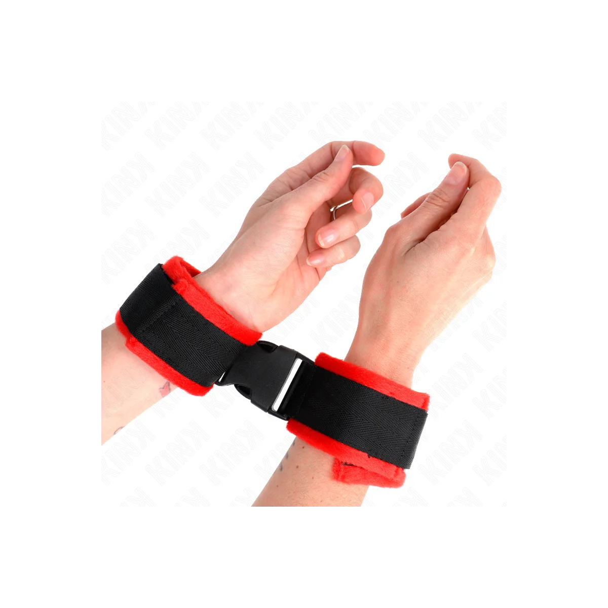 Nylon Bind Klett-Handfesseln Schwarz Modell 1 Verstellbar 25-35 cm X 6 cm von Kink Wrist Restraint kaufen | Fesselliebe