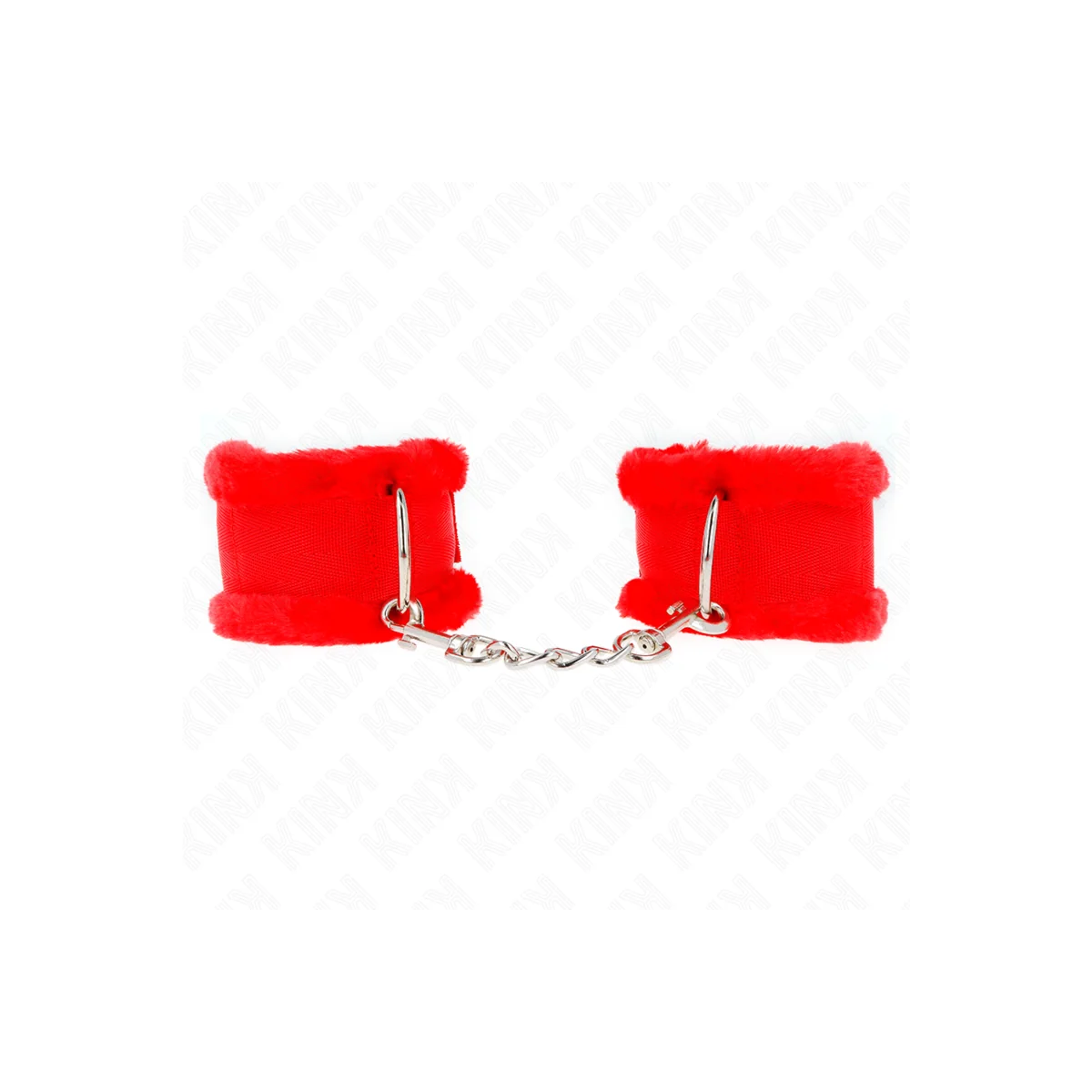 Pelzgefütterte Handgelenkfesseln Rot Verstellbar 17-31 cm X 7 cm von Kink Wrist Restraint kaufen | Fesselliebe