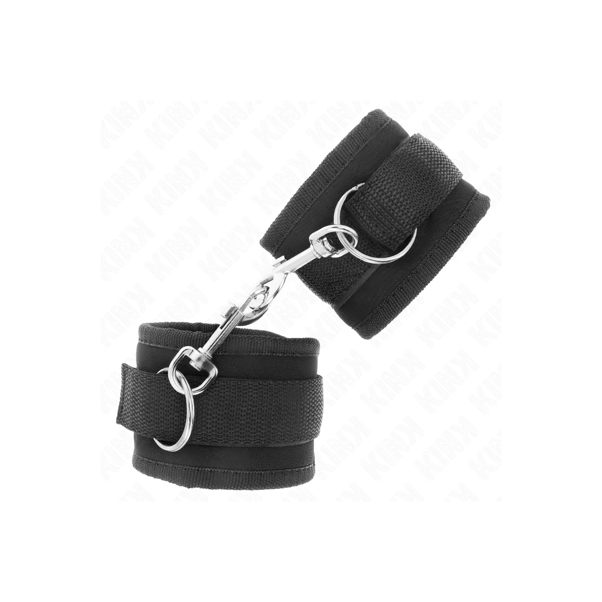 Nylon Bind-Handhandfesseln mit Klettverschluss, Schwarz, Modell 2, Verstellbar, 18-35 cm X 6 cm von Kink Wrist Restraint kaufen | Fesselliebe
