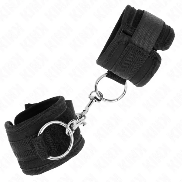 Handgelenkfesseln Schwarz Verstellbar 18-35 cm X 6 cm von Kink Wrist Restraint kaufen | Fesselliebe