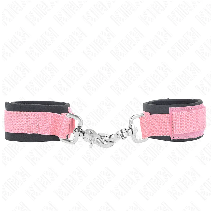 Verstellbare Neopren-Handhandfesseln Rosa Verstellbar 22-34 cm von Kink Wrist Restraint kaufen | Fesselliebe