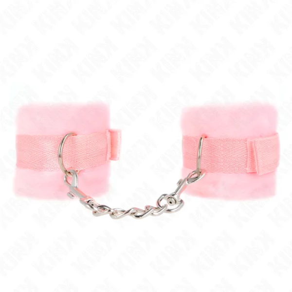 Beginner Pelzhandmanschetten Rosa 30 X 7 cm von Kink Wrist Restraint kaufen | Fesselliebe