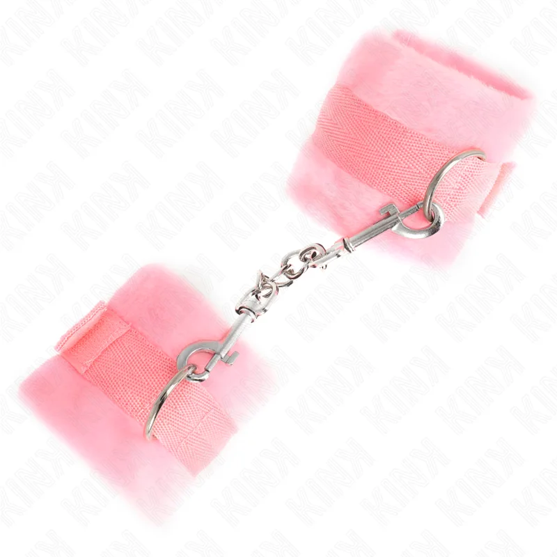 Beginner Pelzhandmanschetten Rosa 30 X 7 cm von Kink Wrist Restraint kaufen | Fesselliebe 2