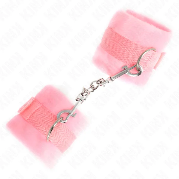 Beginner Pelzhandmanschetten Rosa 30 X 7 cm von Kink Wrist Restraint kaufen | Fesselliebe