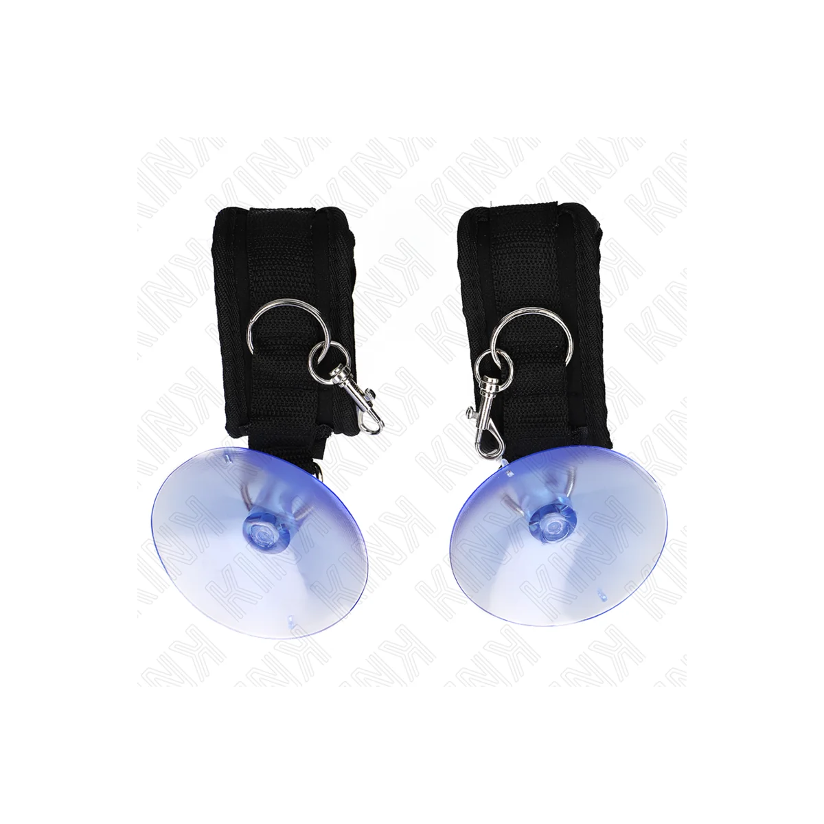 Handgelenkfesseln mit Saugnäpfen Schwarz 29-40 cm X 5 cm von Kink Wrist Restraint kaufen | Fesselliebe