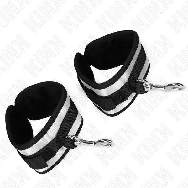 Neopren Handgelenkmanschetten Grau 23 X 5 cm von Kink Wrist Restraint kaufen | Fesselliebe