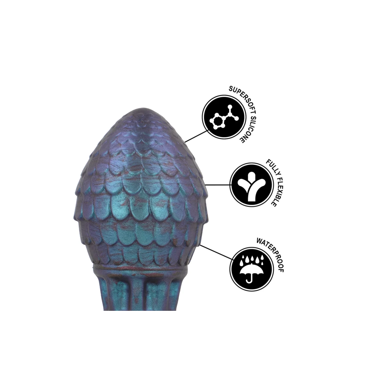 Vrakos Drachenei Analplug Größe M von Epic kaufen | Fesselliebe