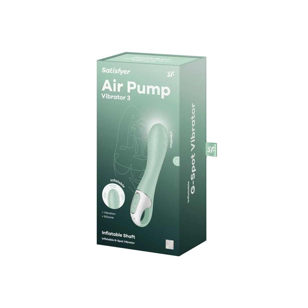 Air Pump Vibrator 3 Aufblasbarer G-Punkt Mint von Satisfyer Vibrator kaufen | Fesselliebe