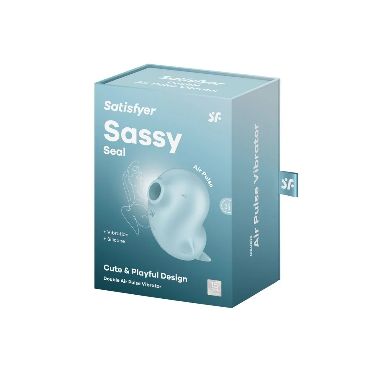 Sassy Seal Stimulator & Vibrator Blau von Satisfyer Air Pulse kaufen | Fesselliebe