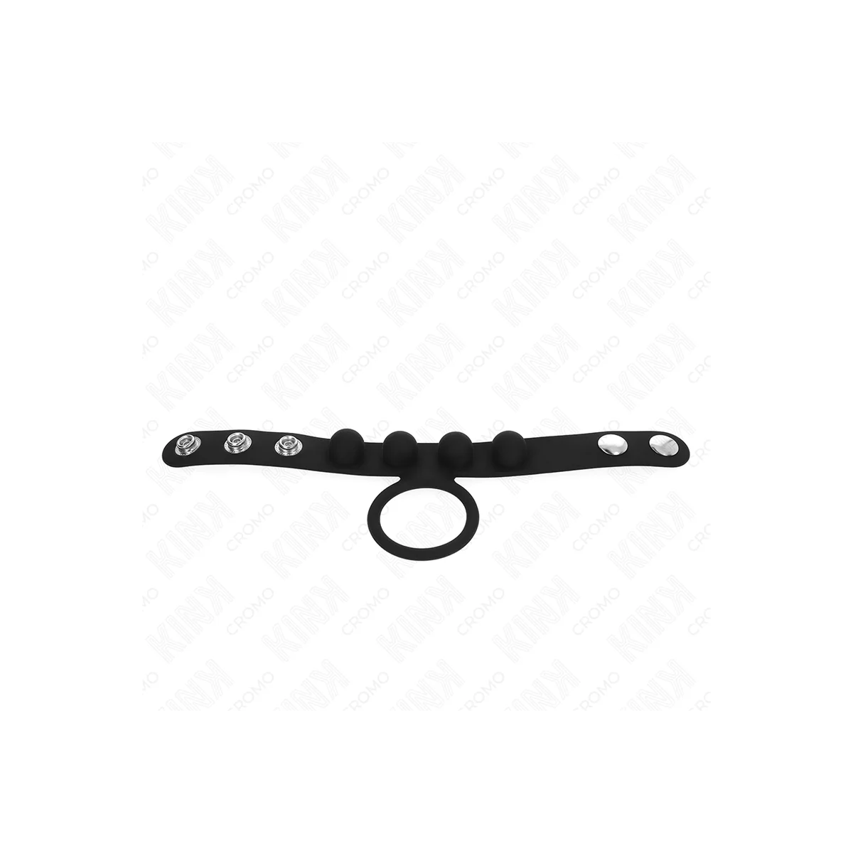LEDER PENISRING 3,5 CM MIT DRUCKVERSCHLUSS 23 X 2 CM VON KINK RING POWER