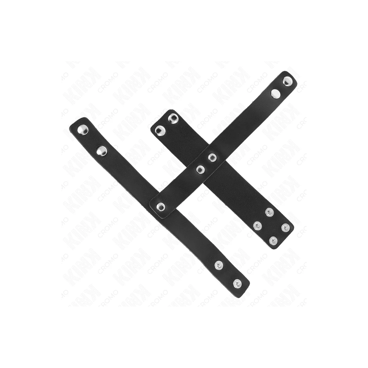 Peniskäfigring aus Leder mit Verstellbarem Hockentrenner von Kink Ring Power kaufen | Fesselliebe