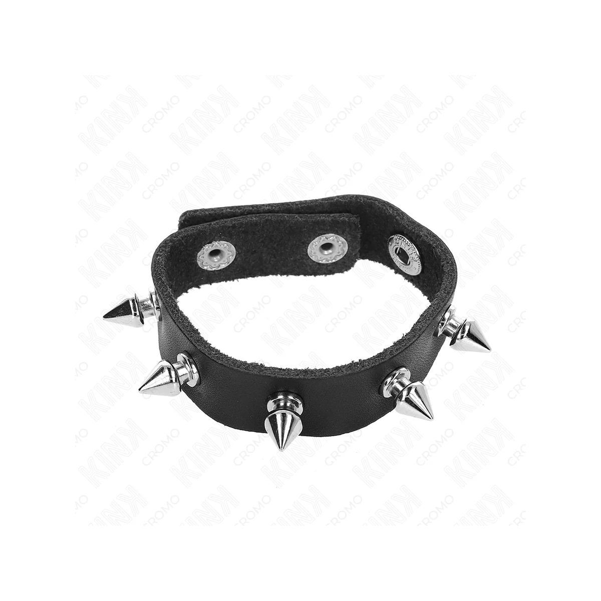 Penisring aus Leder mit Spikes 21,5 X 1,6 cm von Kink Ring Power kaufen | Fesselliebe
