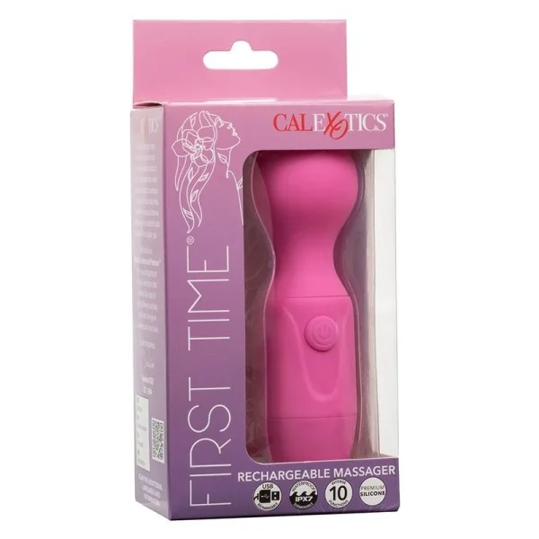 First Time wiederaufladbarer Massager 10 Vibrationen Rosa von Calexotics kaufen | Fesselliebe