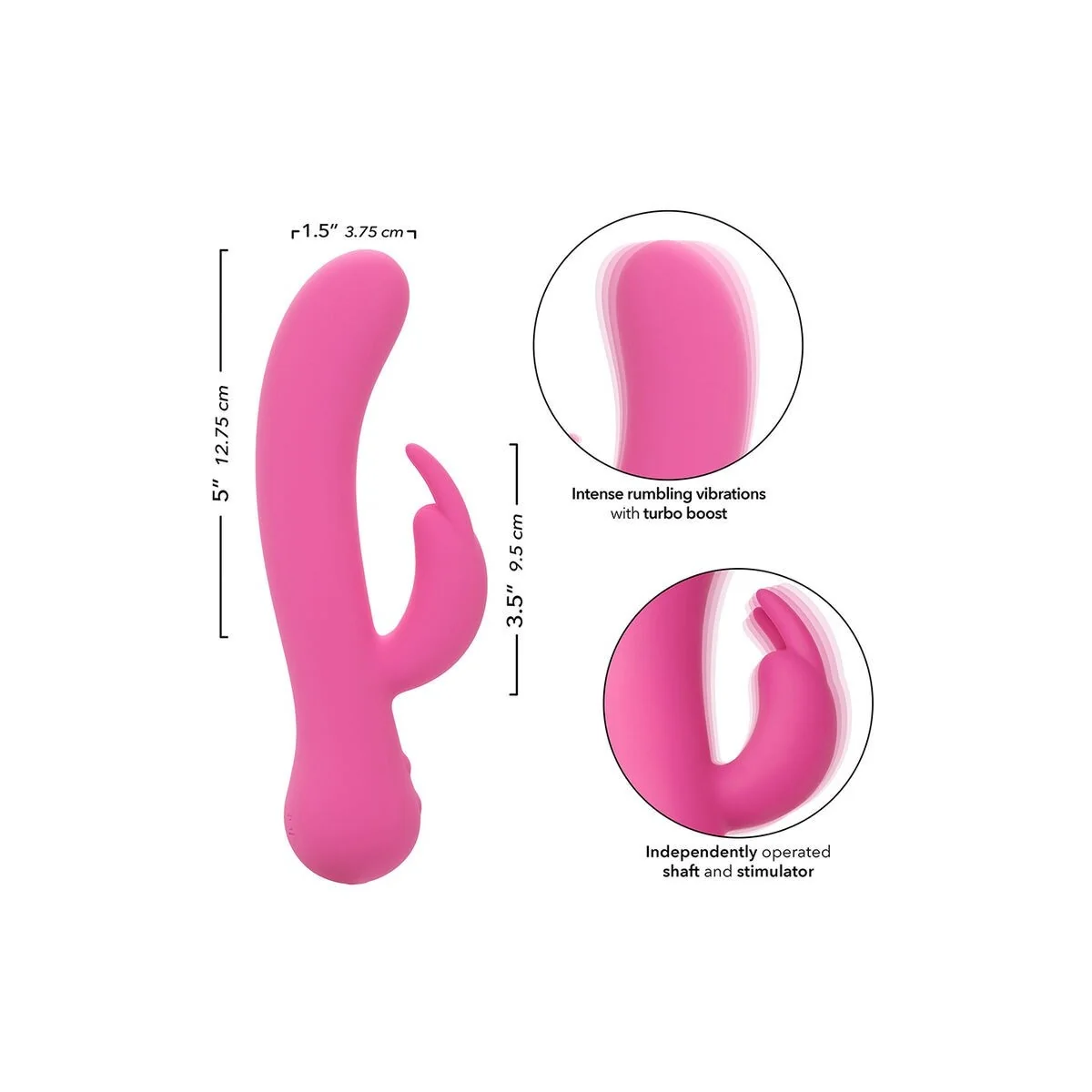 First Time Vibrator Rabbit wiederaufladbar Rosa von Calexotics kaufen | Fesselliebe
