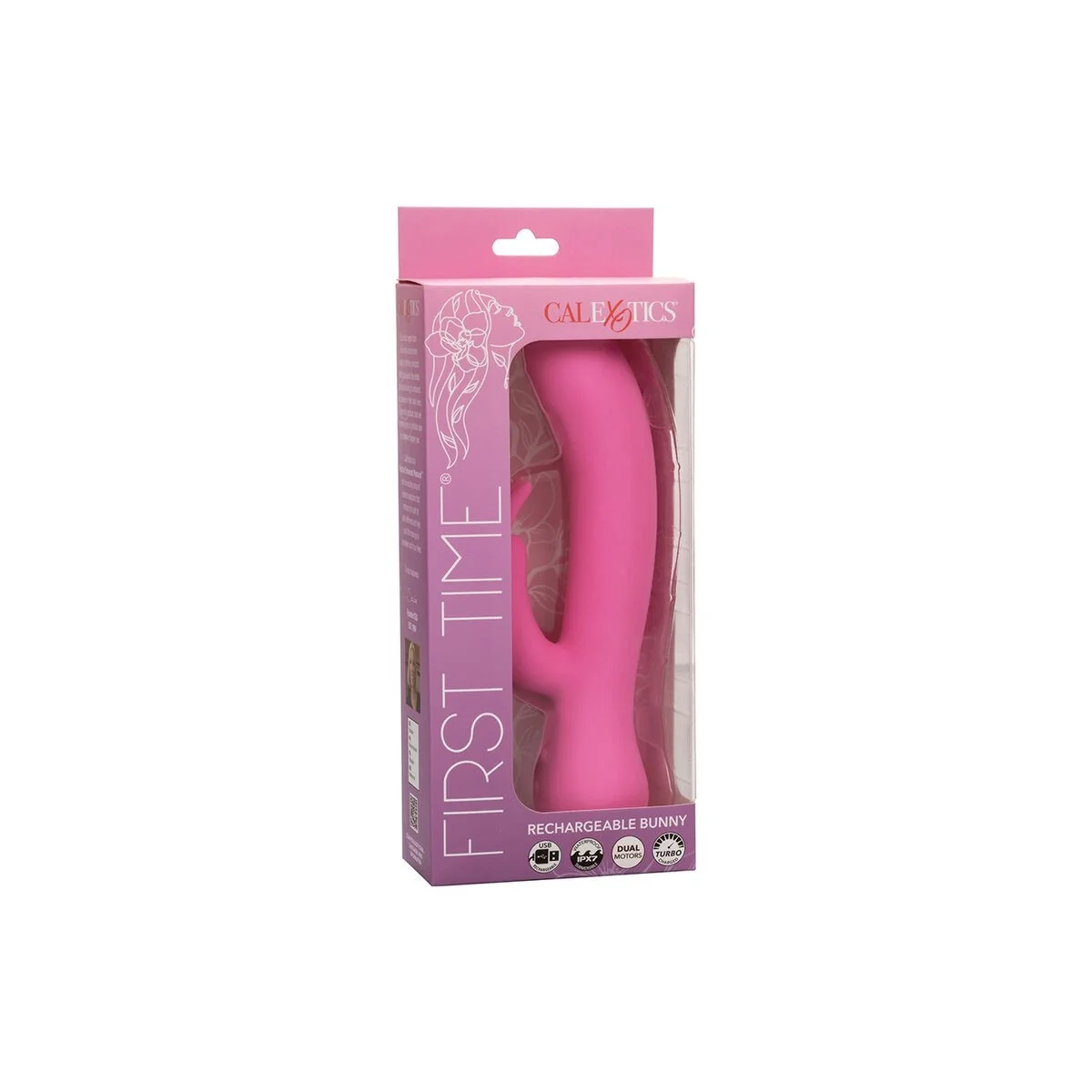 First Time Vibrator Rabbit wiederaufladbar Rosa von Calexotics kaufen | Fesselliebe