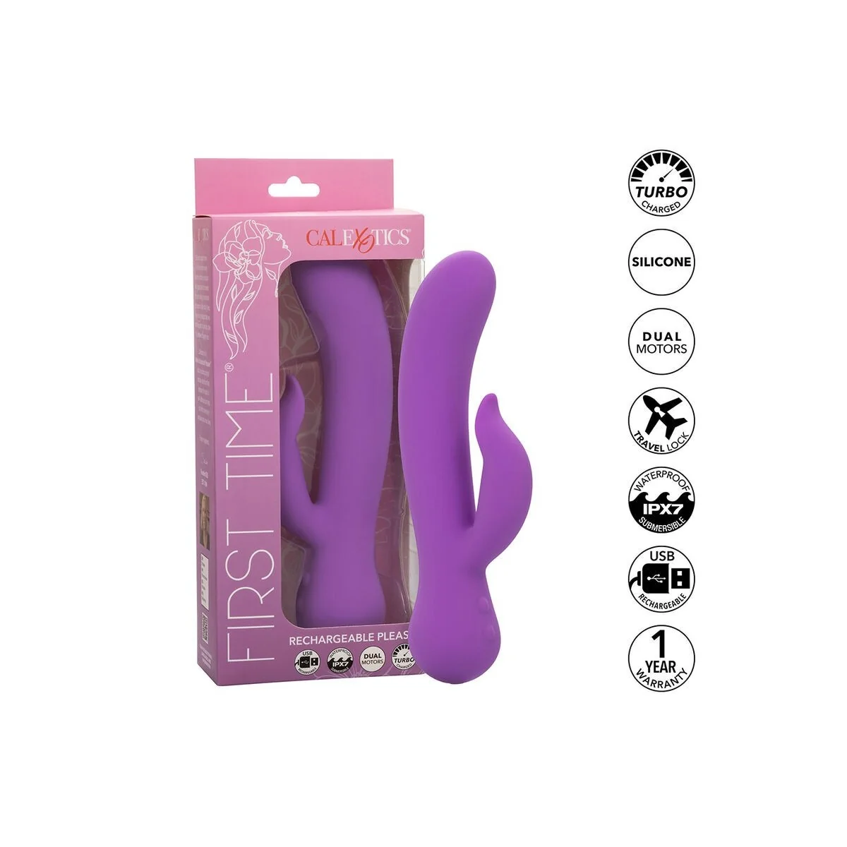 First Time Vibrator Pleaser wiederaufladbar Lila von Calexotics kaufen | Fesselliebe
