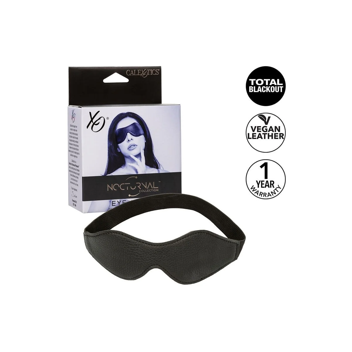 Nocturnal Augenmaske Pvc Leder Schwarz von Calexotics kaufen | Fesselliebe