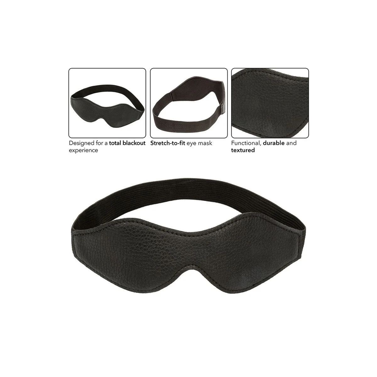 Nocturnal Augenmaske Pvc Leder Schwarz von Calexotics kaufen | Fesselliebe