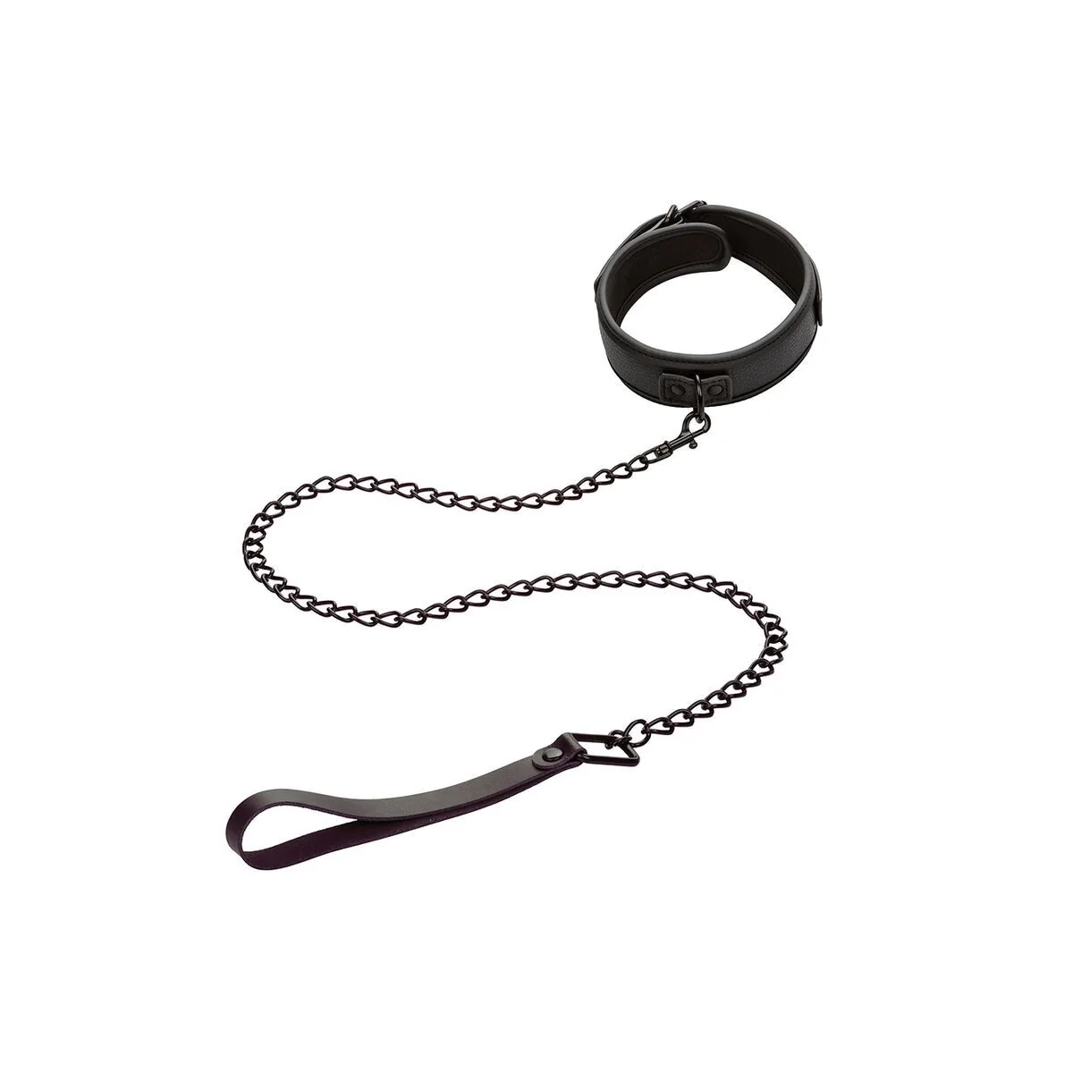 Nocturnal Halsband & Leine Leder Verstellbar Schwarz von Calexotics kaufen | Fesselliebe