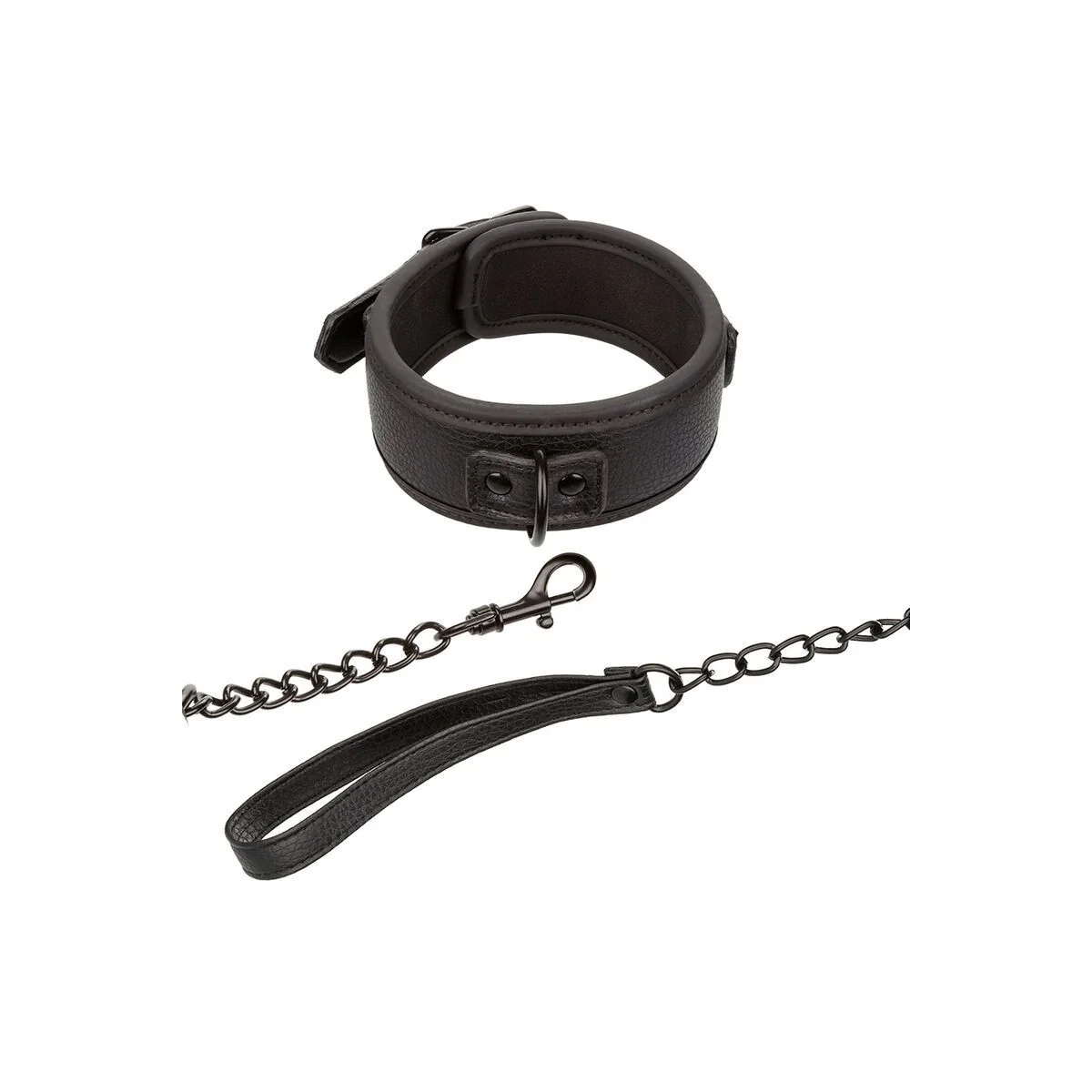 Nocturnal Halsband & Leine Leder Verstellbar Schwarz von Calexotics kaufen | Fesselliebe