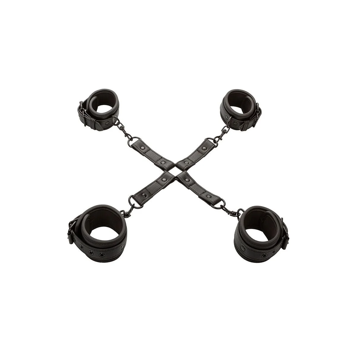 Nocturnal Hog Tie Connector Cuero Einstellbar Schwarz von Calexotics kaufen | Fesselliebe